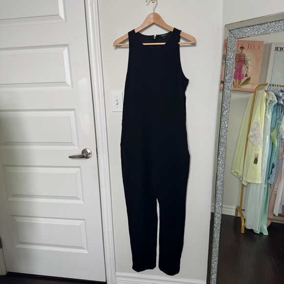 Babaton aritzia branson Elegant Black Women's Jumpsuit slip back 4 - Picture 5 of 8